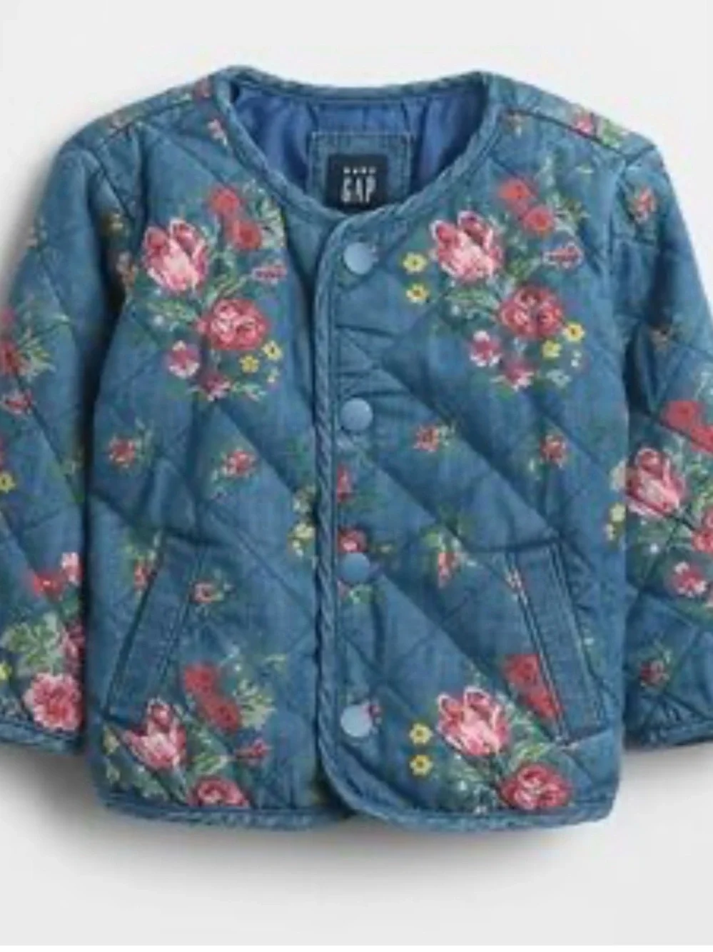 GAP Baby Floral Quilted Jacket